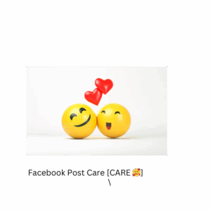 Facebook Post Care [CARE 🥰] [Speed: Slow] [Start Time: 1 Hour]