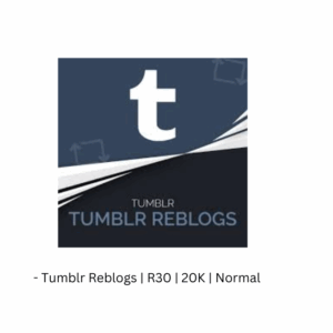 #️⃣ - Tumblr Reblogs | R30 | 20K | Normal