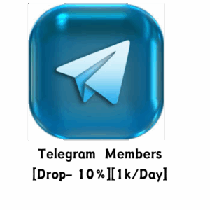 Telegram  Members [Drop- 10%][1k/Day] [30 days ] Start Time 0-1 hours