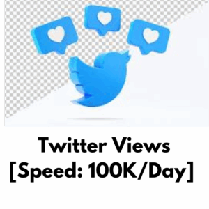 Twitter Views [Speed: 100K/Day] [Refill: Life time] [ Non Drop] [Start Time: 0 - 1 Hour]